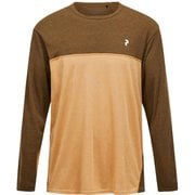 トレイルウールブレンドロングスリーブ メンズ カットソー MEADOW MOSS/SIERRA SAND（040） Lサイズ G80182040