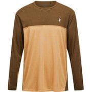 トレイルウールブレンドロングスリーブ メンズ カットソー MEADOW MOSS/SIERRA SAND（040） Lサイズ G80182040