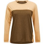 トレイルウールブレンドロングスリーブ レディース カットソー SIERRA SAND/MEADOW MOSS（040） XSサイズ G80180040