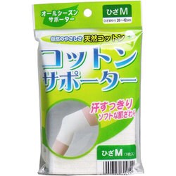 コットンサポーター ひざ用 Mサイズ 1枚入
