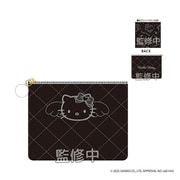 KT67-01 サンリオキャラクターズ ハローキティエンジェル キルティングフラットポーチ ブラック