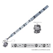 KT27-10 サンリオキャラクターズ ハローキティエンジェル ネックストラップ グレー