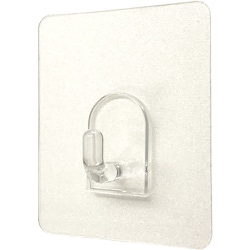 DAIDOHANT 粘着フック クリア50×60MM 2個入 耐荷重約1kg 10177813