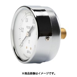 小型圧力計（D枠埋込型・縁なし・中心ネジ・Φ50）圧力レンジ0.0～6MPa R1/4 1753160