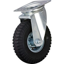 重荷重用キャスター ニューマチック車輪・旋回金具付 Φ227 2.50-4WJ