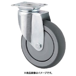プレート式キャスター"AGILA"（エラストマー車）Φ100 自在式 2470PJP100P50