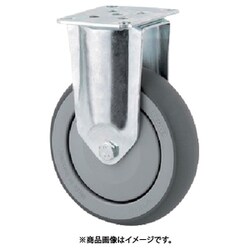 プレート式キャスター"AGILA"（エラストマー車）Φ125 固定式 2478PJP125P50