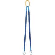 2点吊りベルトスリング スリムフック付 35mm幅×1m 2S35-10S