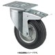 プレート式キャスター"ALPHA"（ゴム車）Φ160 自在式（トータルロック付） 3477DVR160P63