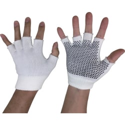 勝星 のびのびマジック手袋指切（ボツ付）白 371534