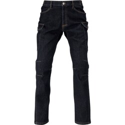 6824 激ラクデニムカーゴ ネイビー M 6824-55-M