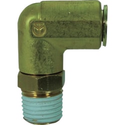 冷却水配管用タッチコネクターフジVタイプメイルエルボ（金属）8mm・R3/8 8-03MLB-V