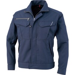 コーコス 長袖ブルゾン ネイビー 7Lサイズ A-8071-01-7L