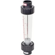 ACシリーズアクリル管式フローメータ 水用 5～50L/min 25ATSソケット フロート SUS316 AC-2550-6T-P