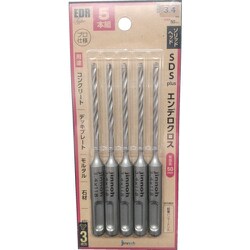 jinnoh コンクリートドリル"エンデロクロス" Φ3.5(5本セット) EDR5S35118