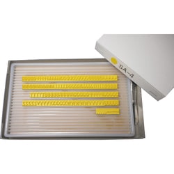 フラットスタンプ・ロールマーカー用差替式ゴム活字 SA-4（Sタイプ・英字セット）（4mm） KJ-SA-04