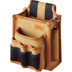男の道具袋 電工袋2段工具差付 KNT-13