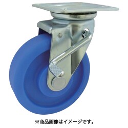 MCナイロン車輪(ベアリング無)プレス製自在金具ストッパー付 MCVA-JB200