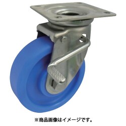 MCナイロン車輪(ベアリング入)ステンレス製自在金具ストッパー付 MCVS-JAB150