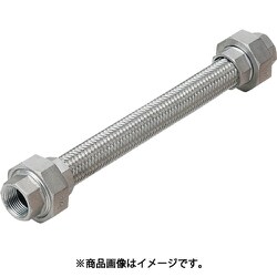 標準ユニオン式フレキシブルホース（カラー式）ユニオンSUS304（ALLSUS304）25A×300L NK-1000/SUS304-25A-300L