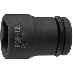 3/8インパクトレンチ用ウエルドナットソケット 12MM P3W-12