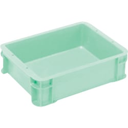 ヒシ S型コンテナ パステルグリーン 有効内寸312×237×83mm PAS-6-GN