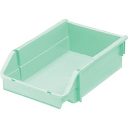 ヒシ T型コンテナ（ネスティングタイプ）パステルグリーン W192×D285×H90 PAT-3-PG