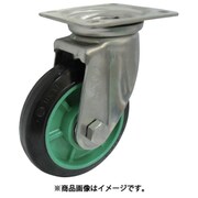 樹脂製ゴム車輪ステンレス製自在車付 100 PNJA100