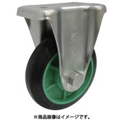 樹脂製ゴム車輪ステンレス製固定車付 130 PNKA130