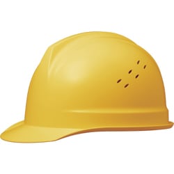 ABS製ヘルメット SC-1BNVRA イエロー SC-1BNVRA-Y