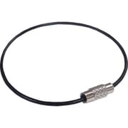 ビニコートキーワイヤー 黒 160mm 100個入り SKE-101V-BK