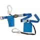 TSUYORON 胴ベルト型墜落制止用器具（巻取タイプ）ランヤード2丁掛け仕様 ロック機構付きロックリトラ・伸縮式ノビロン 青 幅50MM×長さ1600MM 130KG対応型 TB2LRL593NV5931BL4BKLL130KG-
