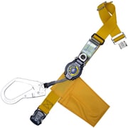 TSUYORON 胴ベルト型墜落制止用器具（巻取タイプ）ロック機構付き ロックリトライト 黄 Lサイズ 幅50MM×長さ1400MM ワンタッチバックル仕様 TB-LRL-OT593-Y-L-JAN-BP