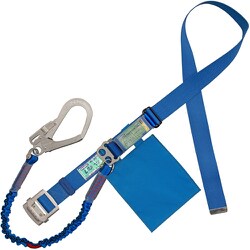 TSUYORON 胴ベルト型墜落制止用器具（伸縮タイプ）ノビロン（BL）青 LLサイズ ベルト幅50MM×1600MM 130KG対応型 TBNV599BL4BLLL（130KG）JANBP