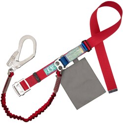 TSUYORON 胴ベルト型墜落制止用器具（伸縮タイプ）ノビロン（RE）赤 LLサイズ ベルト幅50MM×1600MM 130KG対応型 TBNV599RRELL（130KG）JANBP