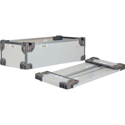 テクセルハイブリッド折りたたみコンテナー 637464 長尺折り畳みコンテナRS-SMグレー/グレー1090×545×250 TERSSMGYGY1090X545X250