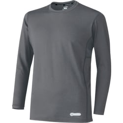 ベルデクセル 男女共用 長袖クールコアTシャツ VEC211上 グレー S VEC211-UE-S