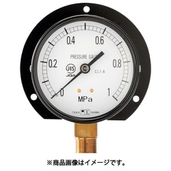 一般圧力計(B枠立型・Φ100)圧力レンジ0.0~1MPa G3/8 1029110