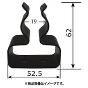 消防車両艤装部品 キャッチ式取付金具 ブラック塗装 鉄製 金テコキャッチ 19KT00SS