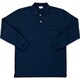 長袖ポロシャツ（脇スリット）ネイビー 8L 25441-11-8L