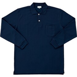 長袖ポロシャツ ネイビー L 25441-11-L