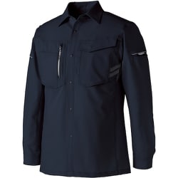 長袖シャツ ブラック 5L 25680-49-5L