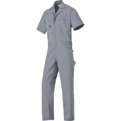 半袖つなぎ服6401-012チャコールグレー-LL 6401-012-LL