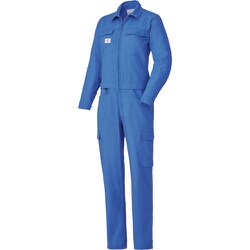 腰割れつなぎ服6955(女性用)-015ロイヤルブルー-9 6955-015-9