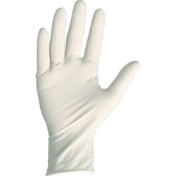 9028 天然ゴム手袋 極うす100枚 粉付 ベージュ L 9028-4-L