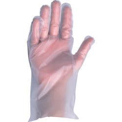 9030 ポリエチ手袋100枚入 内エンボス クリア L 9030-90-L