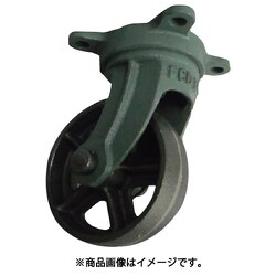 鋳物車輪自在車付きベアリング無 100Φ CA-G100