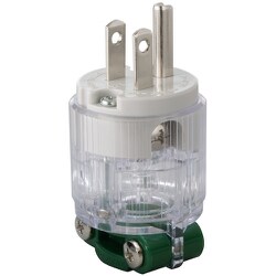 明工 医用接地プラグ（グリップ：緑） ME2591XXM