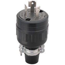 明工 3P 30A 引掛ゴムプラグ（L11-30P 準拠） MH7039