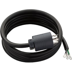 明工 30A 200Vコンセントバー用電源ケーブルセット VCT5.5[[mm2]] 3m L6-30P（黒） MH9080T3B